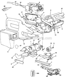 Page A Diagram and Parts List for BD5900 Type 2 Black and Decker Sander Polisher